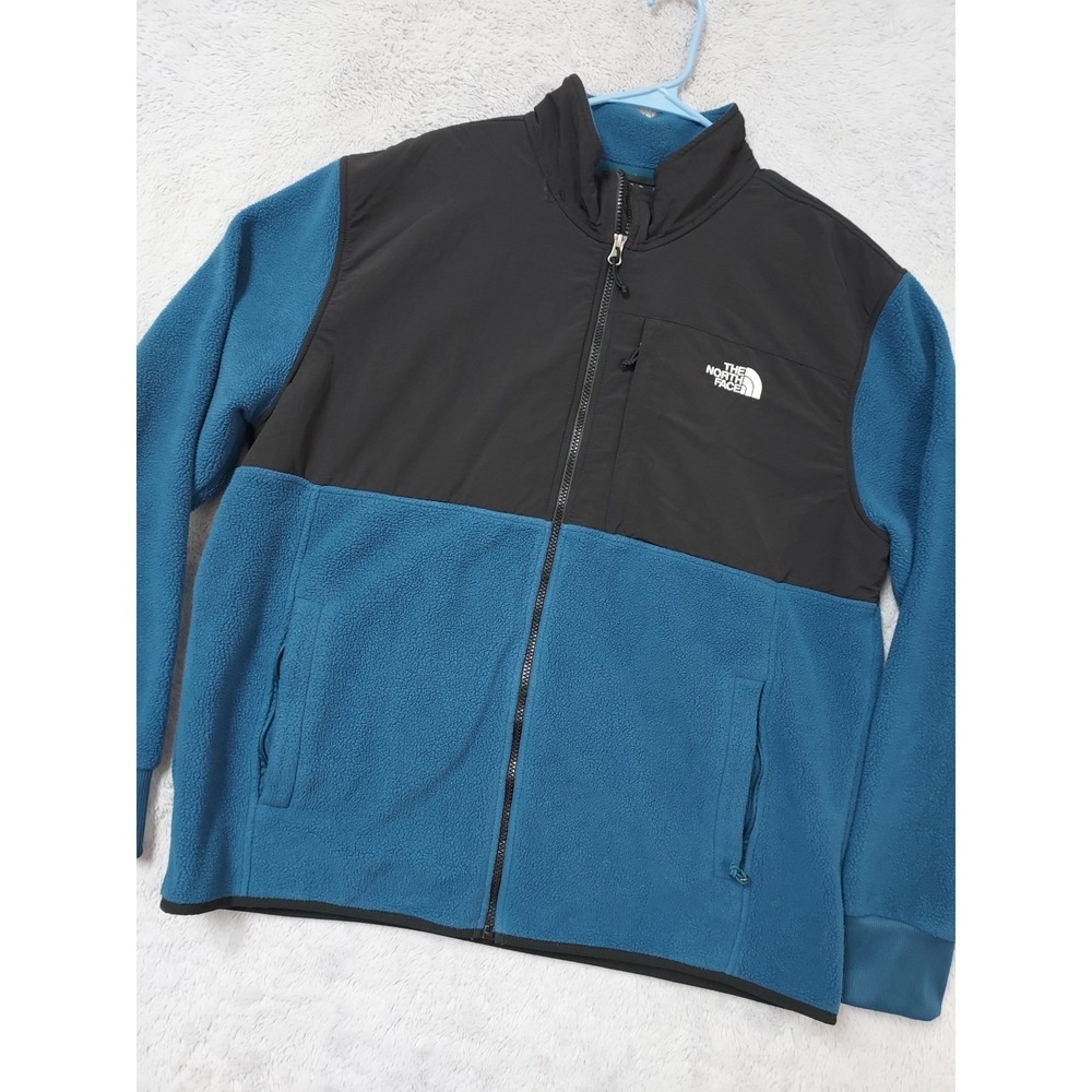 The North Face Denali Jacket Mens Extra Large Blue Fleece Full Zip Hiking XL